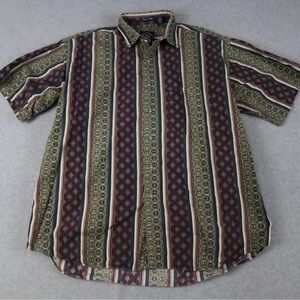 Vtg Salty Dog Gant Shirt Mens Large Imperial Poplin Casual Button Short Sleeve